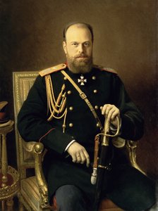 Portrett av keiser Alexander III (1845-94) 1886